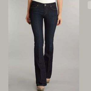PAIGE MELROSE SKYLINE Low Rise Flare Dark Jeans 32